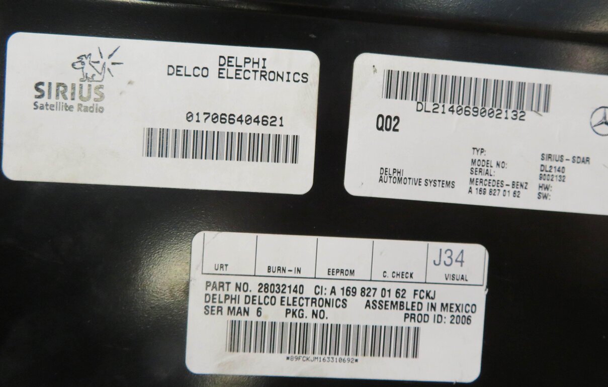 Thumbnail 6: 2006-2008 MB C280 C350 E320 E350 GL320 GL450 ML350 ML500 SIRIUS SATELLITE MODULE