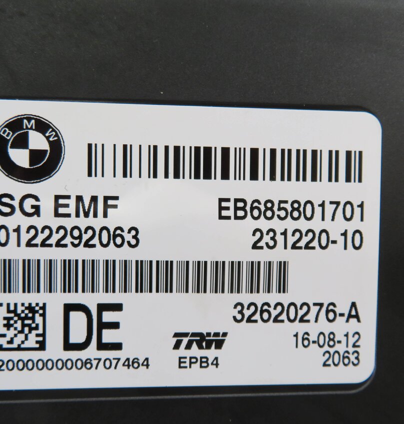 Thumbnail 6: 11-19 BMW 528i 535i 550i 640i 650i M5 M6 X3 X4 - PARKING BRAKE CONTROL MODULE