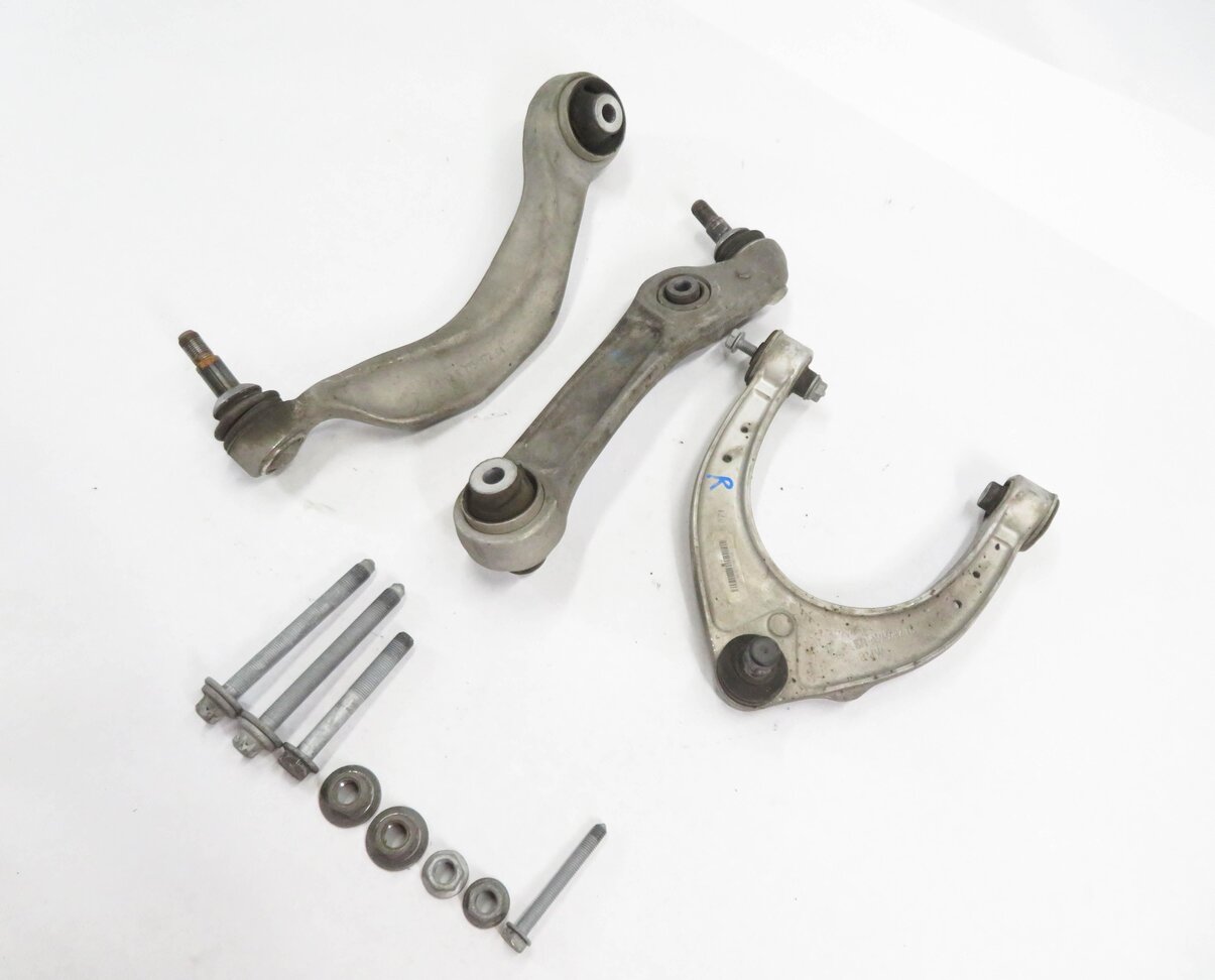 11-19 BMW 528i 535i 550i 640i 650i (F06 F10) RWD RIGHT FRONT CONTROL ARM SET (3)