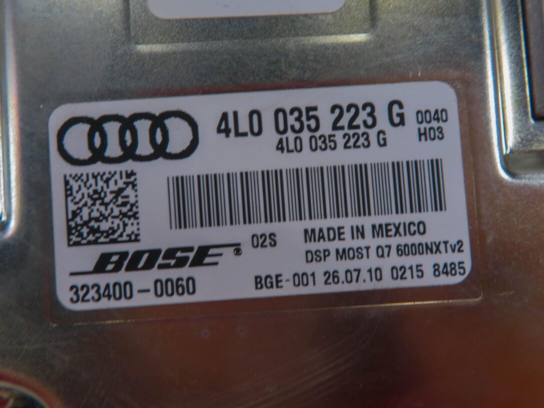 Thumbnail 6: 2011 AUDI Q7 (4L) RADIO STEREO BOSE AUDIO AMP AMPLIFIER