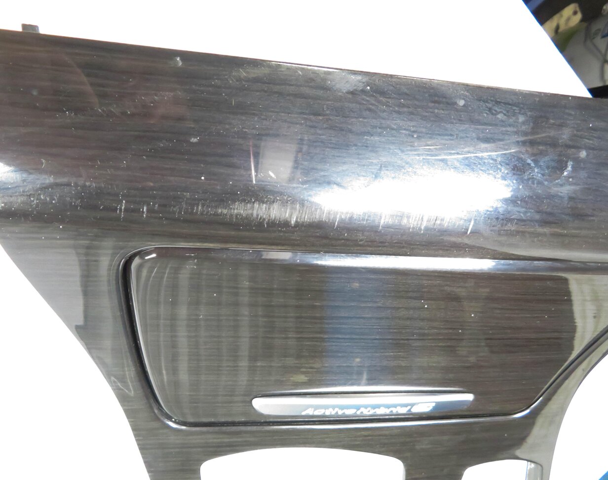 Thumbnail 4: 2013 BMW ACTIVEHYBRID 5 - DASH DOOR CONSOLE (FINELINE ANTHRACITE) WOOD TRIM SET