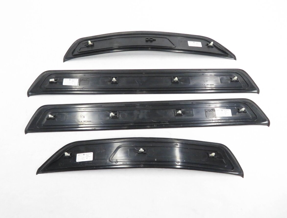 Thumbnail 5: 2013 BMW ACTIVEHYBRID 5 - FRONT & REAR DOOR SILL SCUFF PLATE TRIM PANEL SET-4