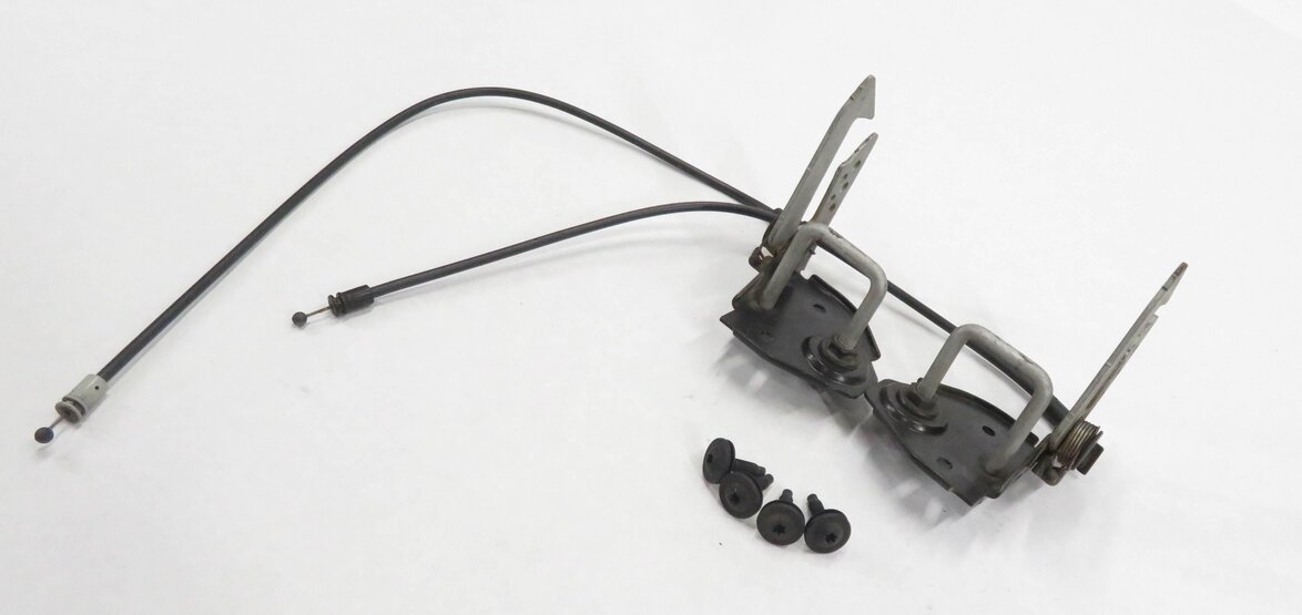 2013 BMW ACTIVEHYBRID 5 - FRONT HOOD LID LOCK LATCH SET-2 w/ CABLE