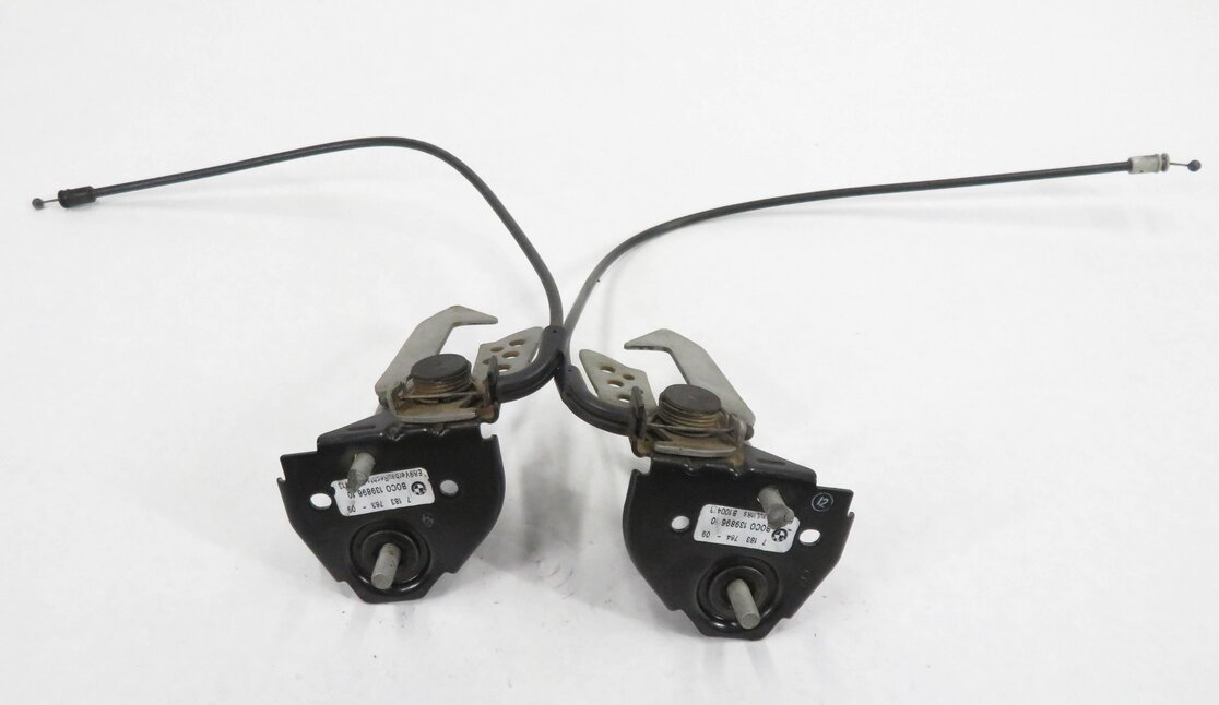 Thumbnail 5: 2013 BMW ACTIVEHYBRID 5 - FRONT HOOD LID LOCK LATCH SET-2 w/ CABLE