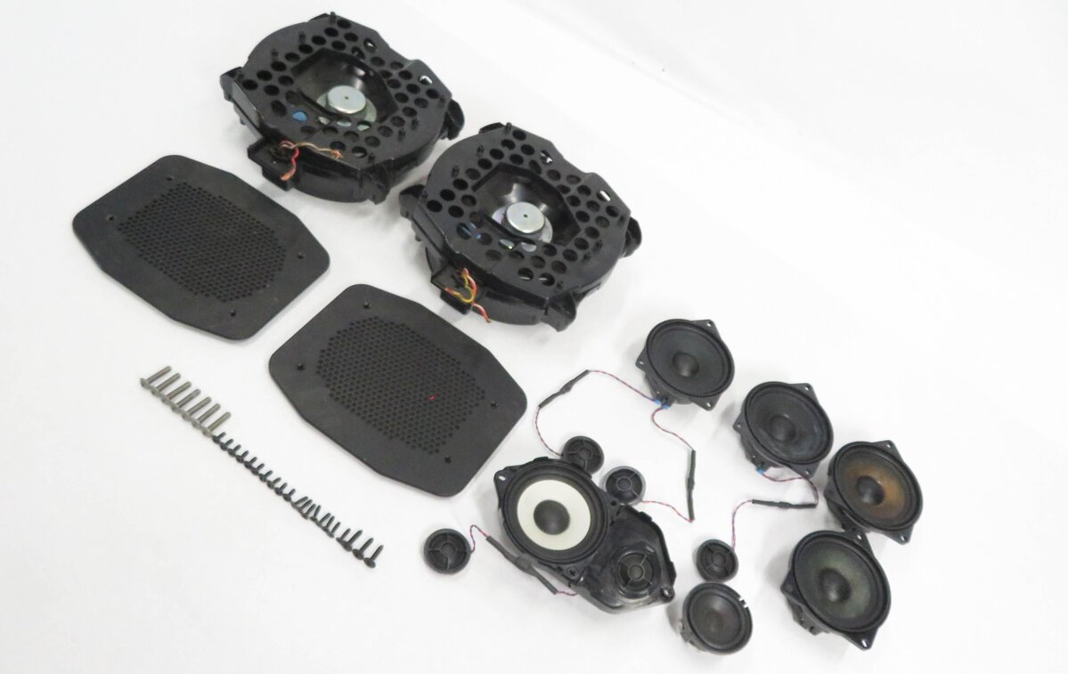 2007 BMW X5 (E70) RADIO STEREO AUDIO MID HIGH TWEETER SUB WOOFER SPEAKER SET-12