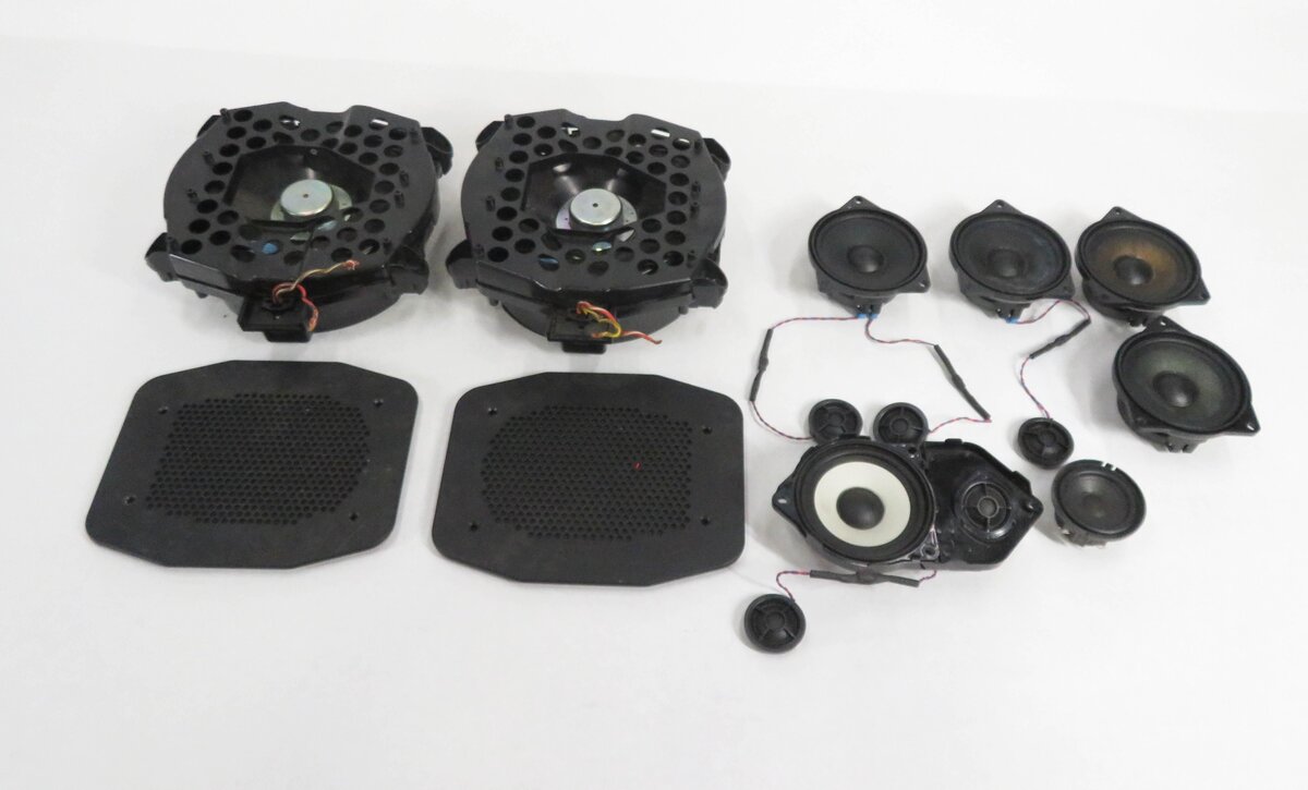 Thumbnail 3: 2007 BMW X5 (E70) RADIO STEREO AUDIO MID HIGH TWEETER SUB WOOFER SPEAKER SET-12