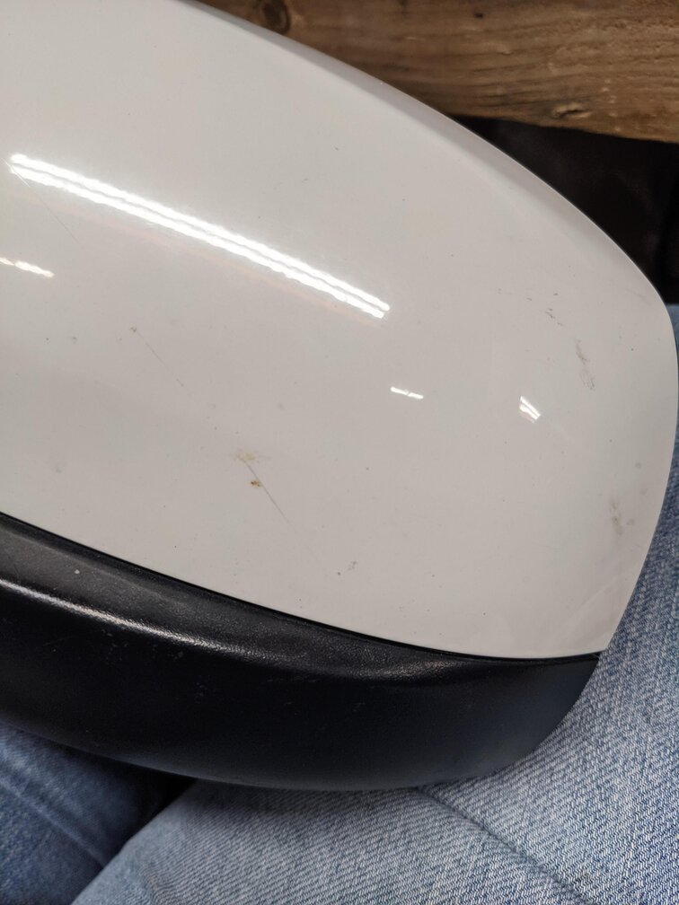 Thumbnail 7: 2007-2013 BMW X5 (E70) LEFT DRIVER P-FOLD AUTO DIM HEATED DOOR MIRROR (WHITE)
