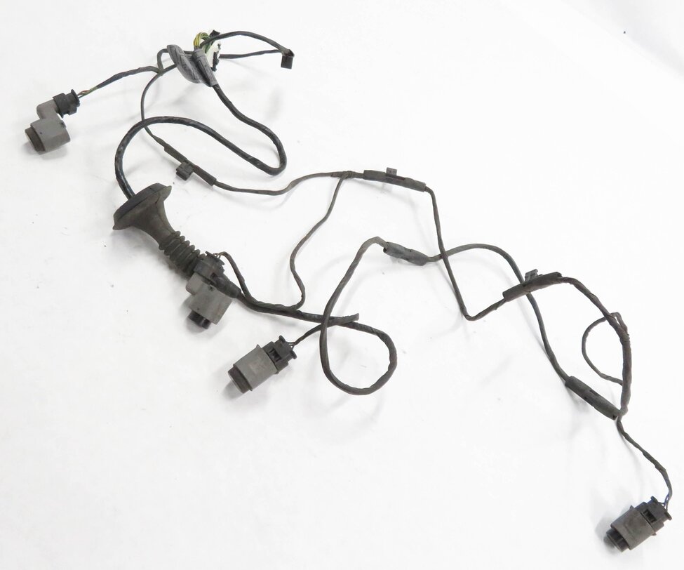 2007 BMW X5 (E70) REAR PDC PARK DISTANCE CONTROL SENSOR SET-4 w/ HARNESS (BLACK)