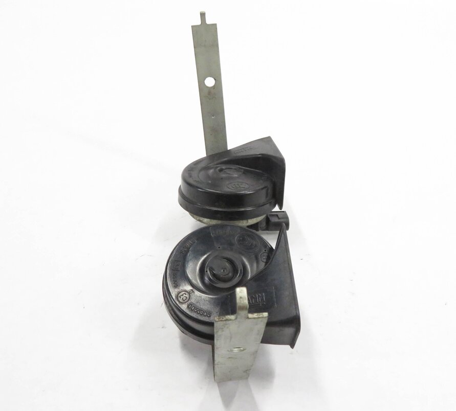 Thumbnail 3: 2007-2011 BMW X5 X6 (E70 E71) HIGH & LOW TONE NOTE EMERGENCY SAFETY HORN SET (2)