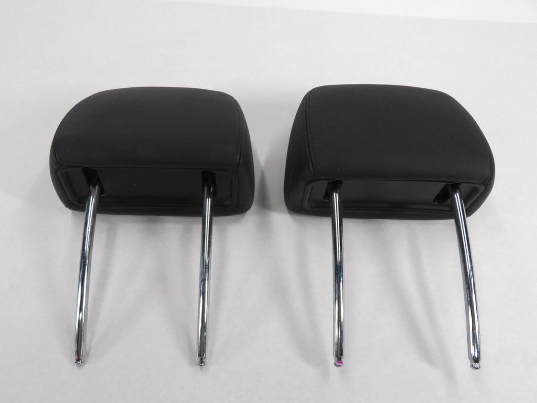 Thumbnail 5: 2007 BMW X5 (E70) FRONT LEFT & RIGHT (BLACK LEATHER) HEADREST SET-2