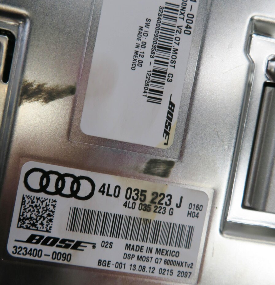 Thumbnail 6: 2013-2015 AUDI Q7 (4L) RADIO STEREO MEDIA (BOSE) AUDIO AMP AMPLIFIER