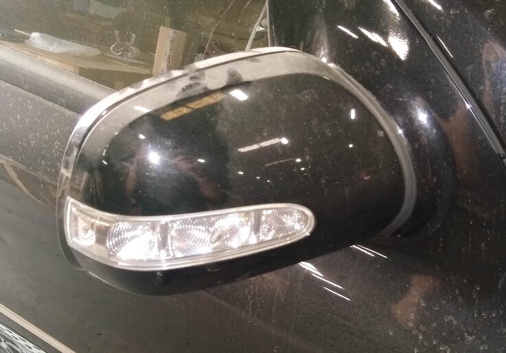 Thumbnail 2: 2007-2008 MERCEDES GL CLASS RIGHT PASSENGER P-FOLD AUTODIM MEMORY MIRROR (BLACK)