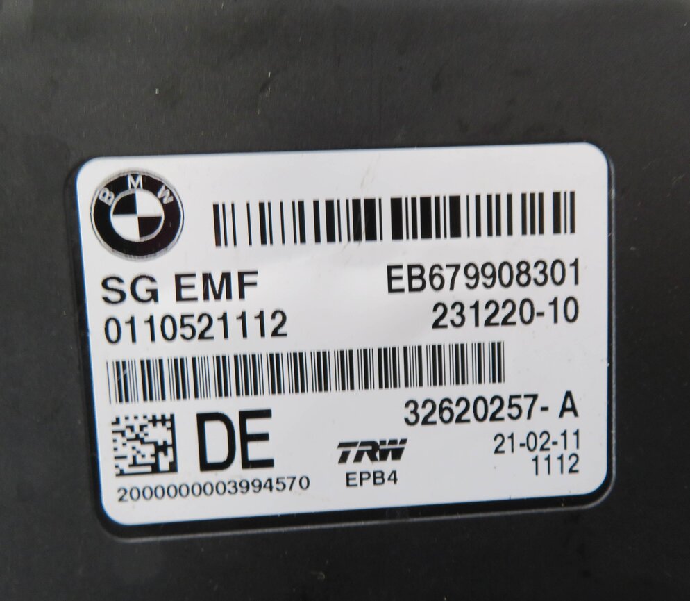 Thumbnail 6: 11-19 BMW 528i 535i 550i 640i 650i M5 M6 X3 X4 - PARKING BRAKE CONTROL MODULE