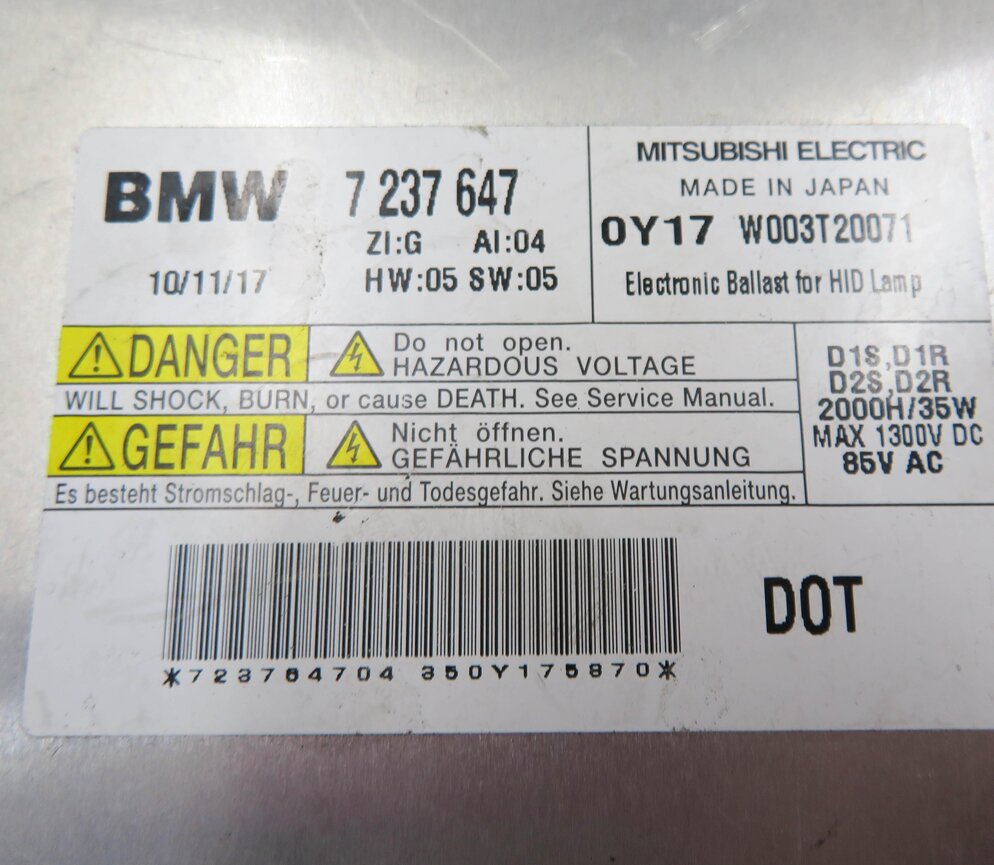 Thumbnail 6: 09-17 BMW 328i 335i 535i 550i 740i 750i M5 X1 Z4 - HID XENON HEADLIGHT BALLAST