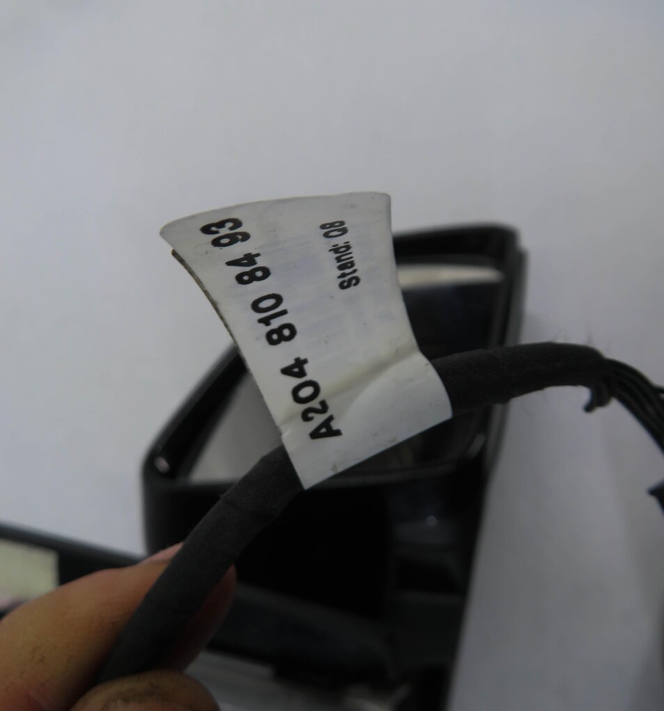 Thumbnail 9: 12-15 MERCEDES C250 C350 C63 (W204) RIGHT HEATED MEMORY DOOR MIRROR (BLACK 040U)