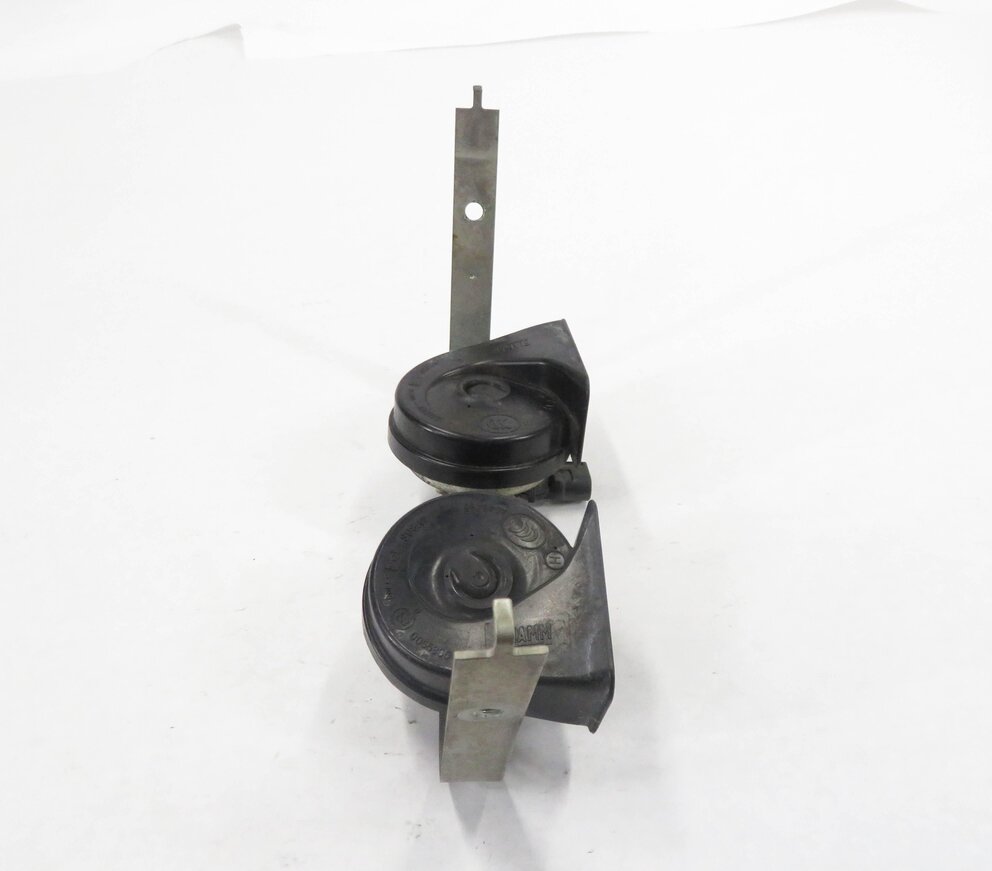 Thumbnail 3: 2007-2011 BMW X5 X6 (E70 E71) HIGH & LOW TONE NOTE EMERGENCY SAFETY HORN SET (2)