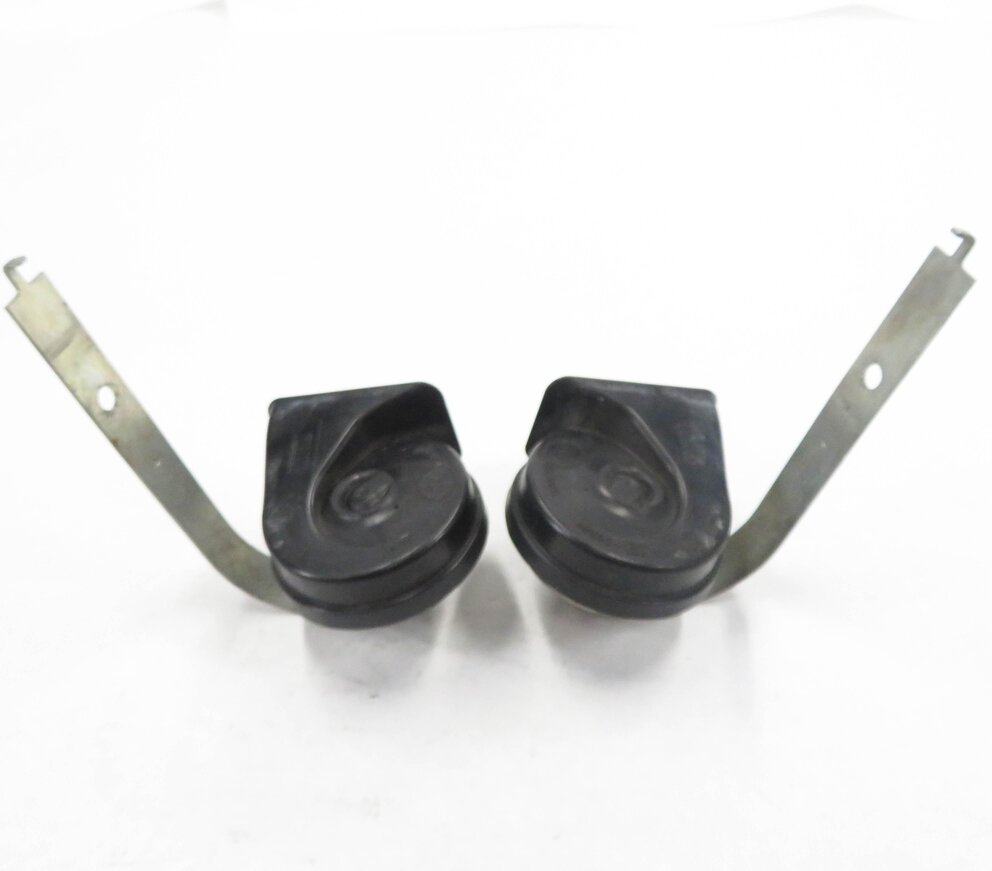Thumbnail 4: 2007-2011 BMW X5 X6 (E70 E71) HIGH & LOW TONE NOTE EMERGENCY SAFETY HORN SET (2)