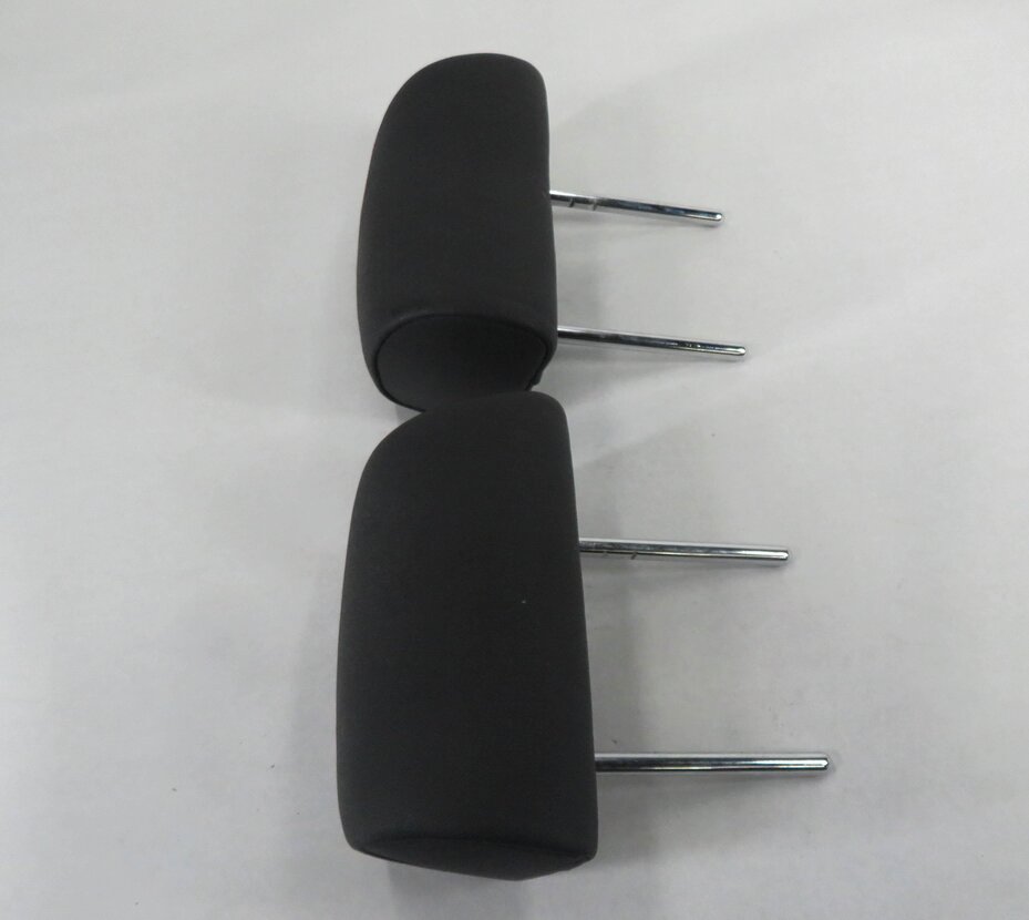 Thumbnail 3: 2009 BMW X5 (E70) L&R REAR 2nd SECOND ROW (BLACK LEATHER) HEADREST SET-2