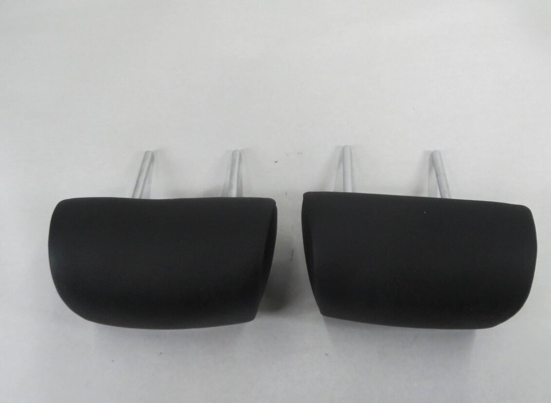 Thumbnail 4: 2009 BMW X5 (E70) L&R REAR 2nd SECOND ROW (BLACK LEATHER) HEADREST SET-2