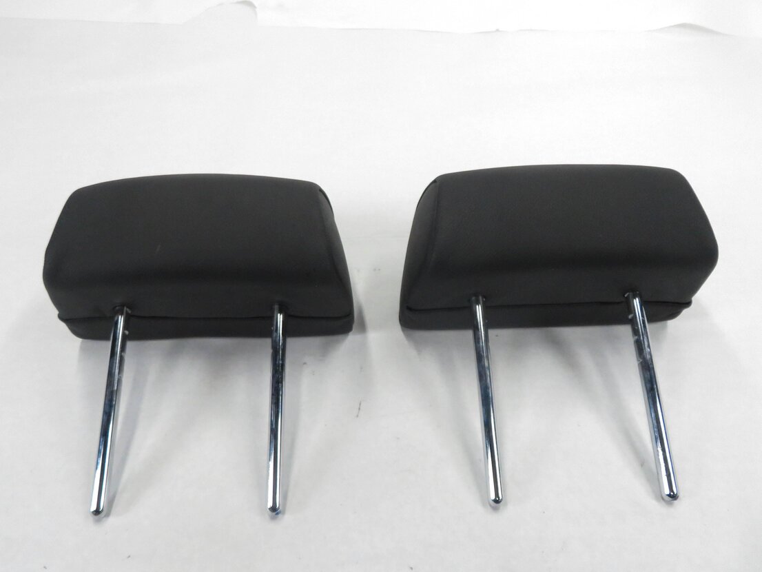 Thumbnail 5: 2009 BMW X5 (E70) L&R REAR 2nd SECOND ROW (BLACK LEATHER) HEADREST SET-2