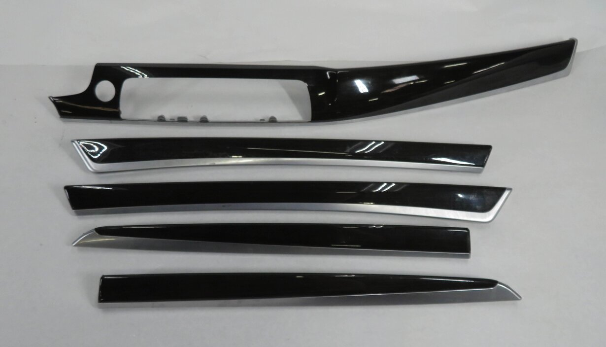 Thumbnail 2: 2011 BMW 550i (F10) DASH / DOOR / CONSOLE (FINELINE ANTHRACITE) - WOOD TRIM SET