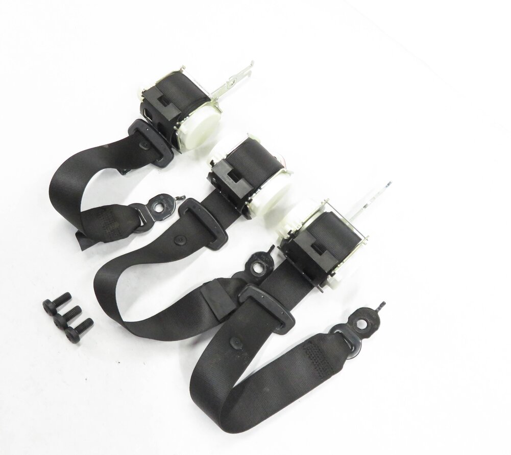 2011 BMW 550i (F10) REAR LEFT / CENTER / RIGHT - SEATBELT RETRACTOR SET (BLACK)