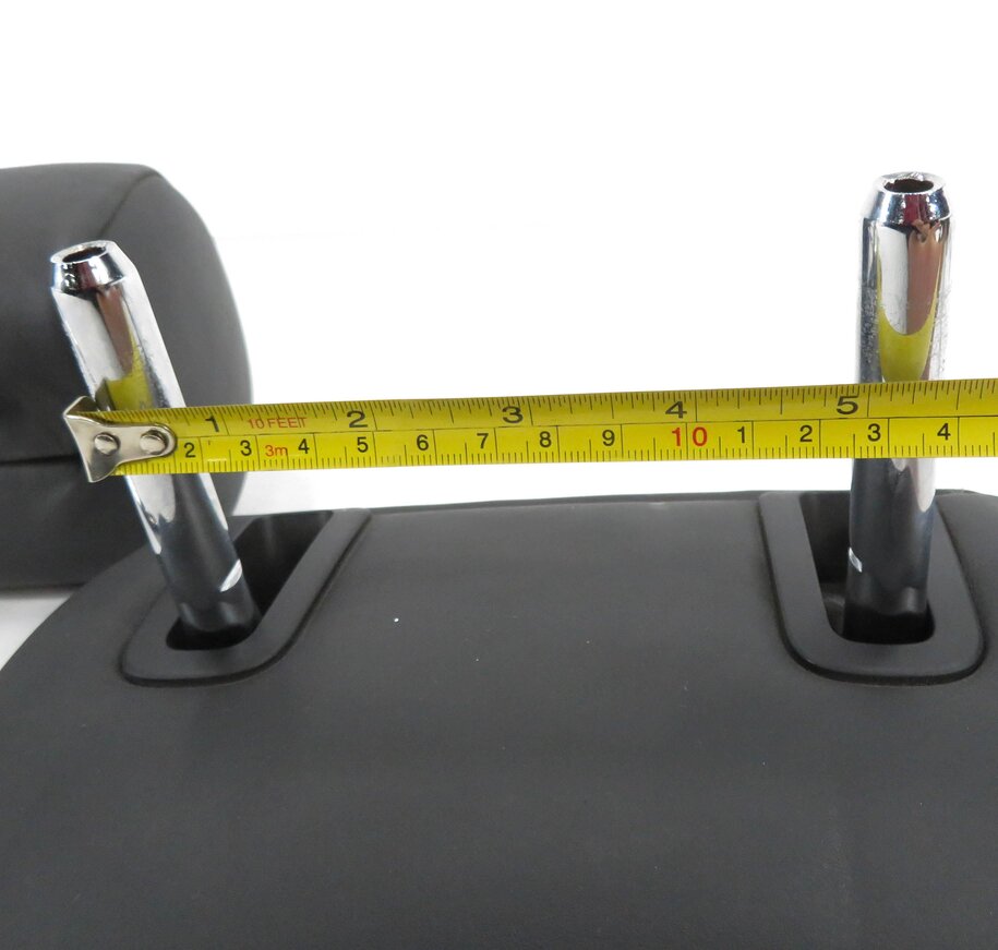 Thumbnail 8: 2011 BMW 550i (F10) REAR - LEFT / CENTER / RIGHT - BLACK LEATHER HEADREST SET-3