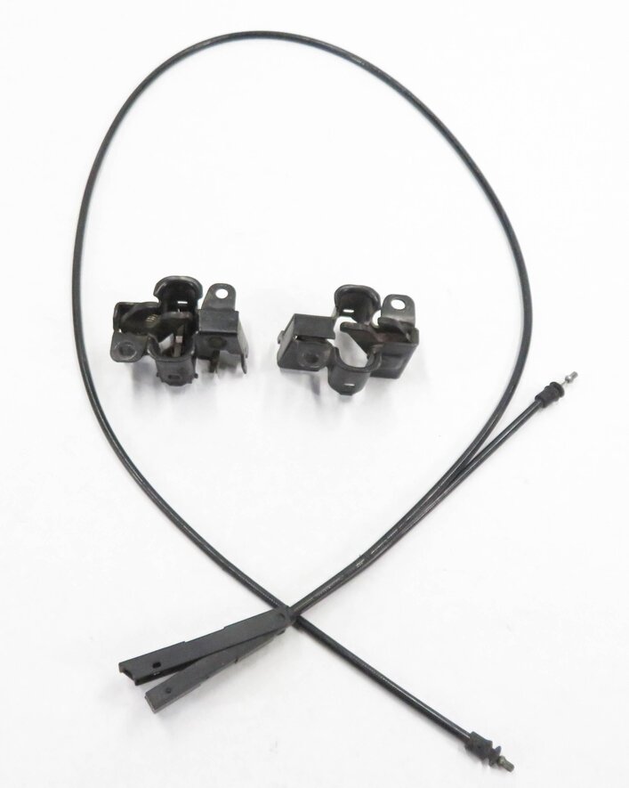 Thumbnail 2: 2008 MERCEDES BENZ GL550 (X164) FRONT HOOD LID LOWER LOCK LATCH SET-2 w/ CABLE