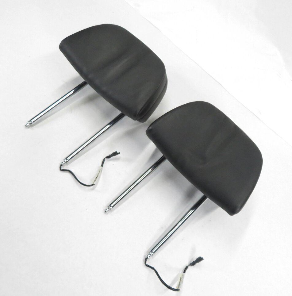 Thumbnail 1: 2011 BMW ACTIVE HYBRID 7 (F04) FRONT ACTIVE COMFORT LEATHER HEADREST SET (BLACK)