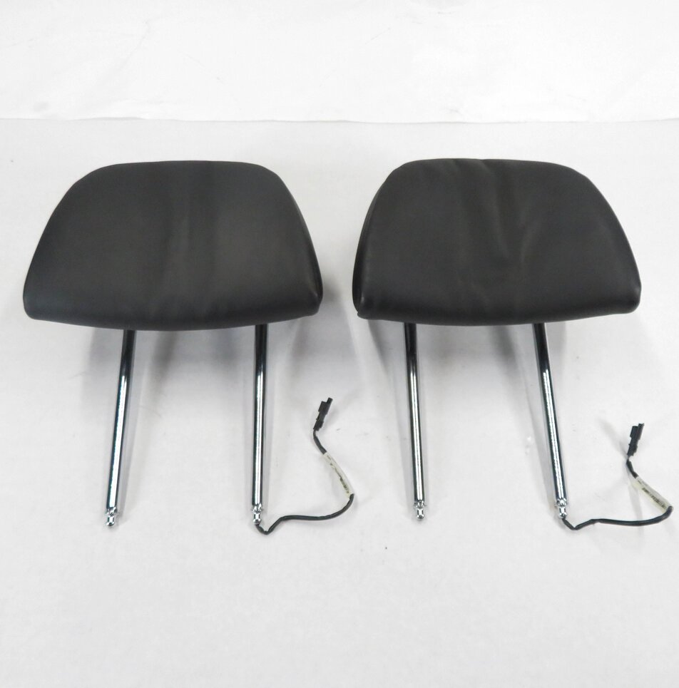 Thumbnail 2: 2011 BMW ACTIVE HYBRID 7 (F04) FRONT ACTIVE COMFORT LEATHER HEADREST SET (BLACK)