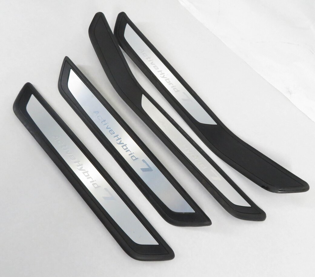 2011 BMW ACTIVE HYBRID 7 (F04) FRONT & REAR DOOR SILL SCUFF PLATE TRIM SET-4