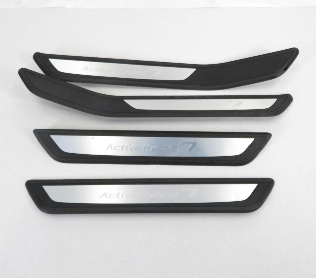 Thumbnail 2: 2011 BMW ACTIVE HYBRID 7 (F04) FRONT & REAR DOOR SILL SCUFF PLATE TRIM SET-4