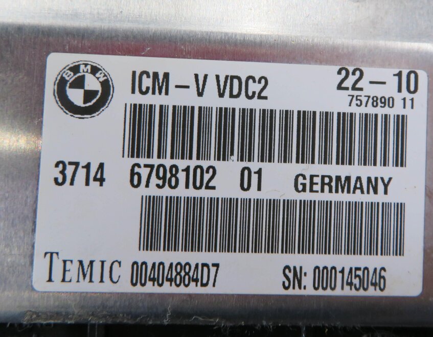 Thumbnail 6: 2010-2015 BMW 528i 535i 550i 740i 750i (F01 F10) VDC SUSPENSION CONTROL MODULE