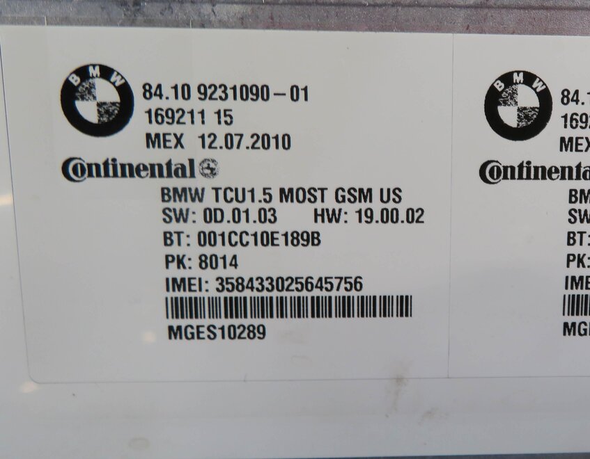 Thumbnail 7: 2011 BMW ACTIVE HYBRID 7 (F04) BLUETOOTH COMMUNICATION TELEMATICS CONTROL MODULE