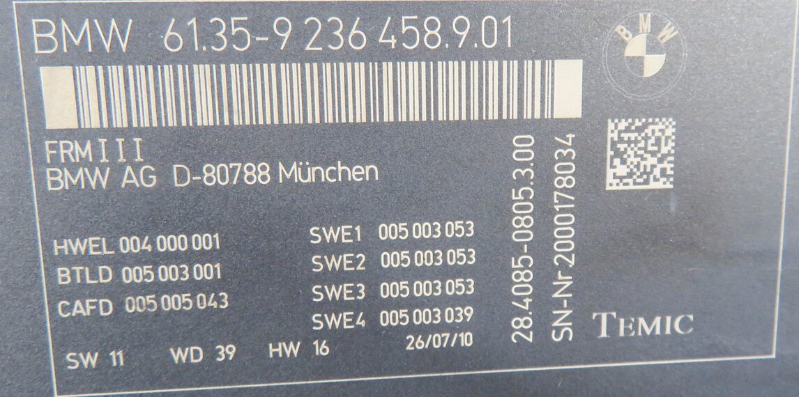 Thumbnail 7: 2010-2017 BMW 528i 535i 550i 650i 750i M5 X3 X4 BODY LIGHT POWER CONTROL MODULE