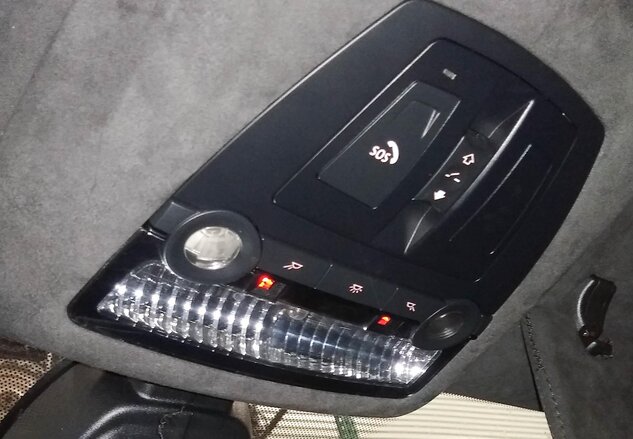 Thumbnail 2: 2011 BMW ACTIVE HYBRID 7 (F04) FRONT MAP READING COURTESY DOME LIGHT (BLACK)