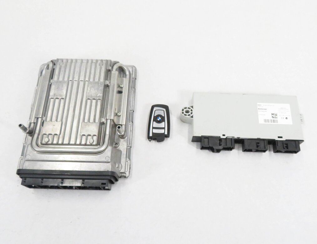 Thumbnail 2: 11-12 BMW ACTIVE HYBRID 7 - 4.4L ECM DME MSD85.4 IGNITION IMMOBILIZER MODULE SET