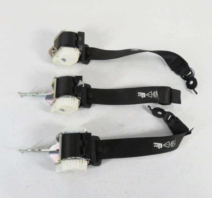 Thumbnail 3: 2011 BMW ACTIVE HYBRID 7 (F04) REAR SEATBELT BUCKLE RETRACTOR SET-3 (BLACK)