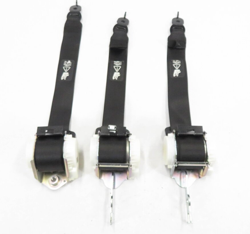 Thumbnail 4: 2011 BMW ACTIVE HYBRID 7 (F04) REAR SEATBELT BUCKLE RETRACTOR SET-3 (BLACK)