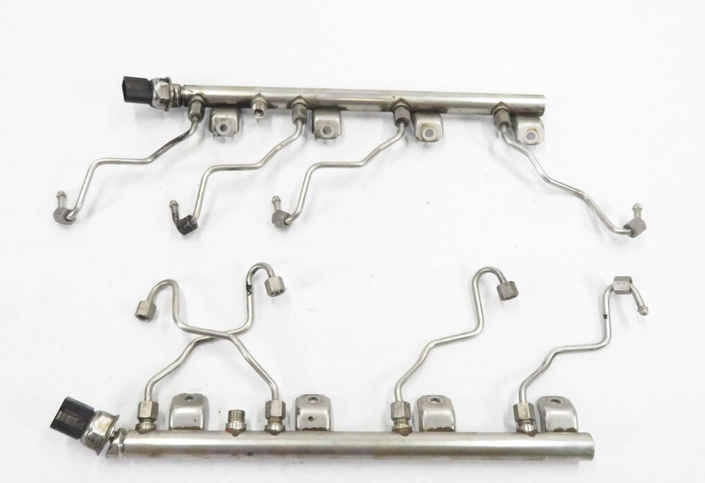 Thumbnail 5: 2011 BMW ACTIVE HYBRID 7 (F04) 4.4L N63 ENGINE FUEL RAIL SET-2 w/ INJECTOR LINES