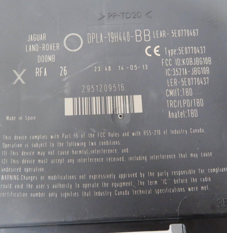 Thumbnail 12: 2013 LAND ROVER LR4 - 5.0L AJ133 ENGINE ECM CLUSTER FUSE BOX IMMOBILIZER KEY SET