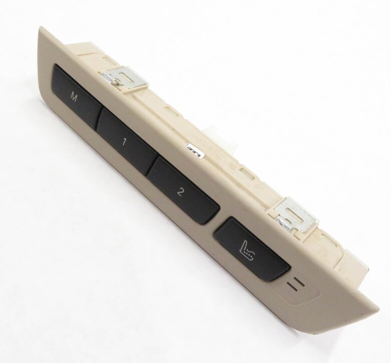 2009 BMW 750i (F01) LEFT REAR HEATED COMFORT SEAT MEMORY SWITCH (OYSTER BEIGE)
