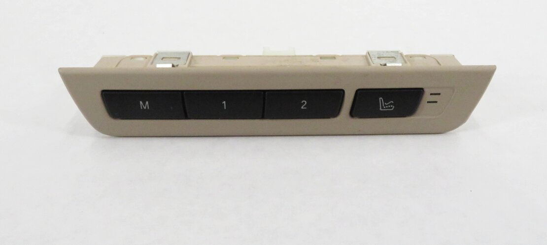 Thumbnail 2: 2009 BMW 750i (F01) LEFT REAR HEATED COMFORT SEAT MEMORY SWITCH (OYSTER BEIGE)