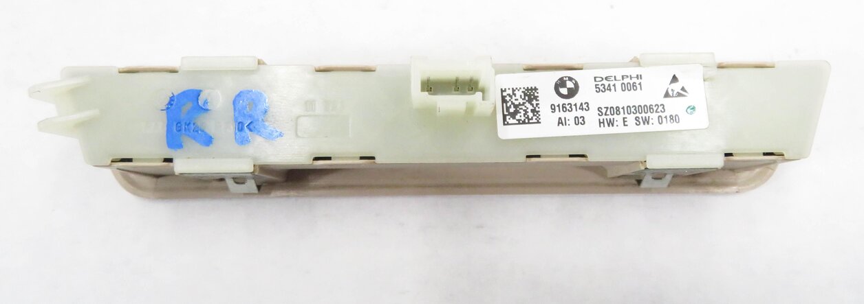 Thumbnail 4: 2009 BMW 750i (F01) RIGHT REAR HEATED COMFORT SEAT MEMORY SWITCH (OYSTER BEIGE)