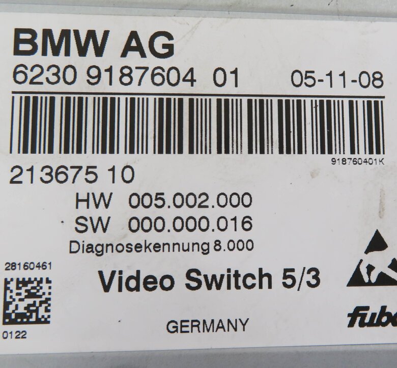 Thumbnail 6: 2009 BMW 750i (F01) REAR VIDEO ENTERTAINMENT SYSTEM CONTROL MODULE