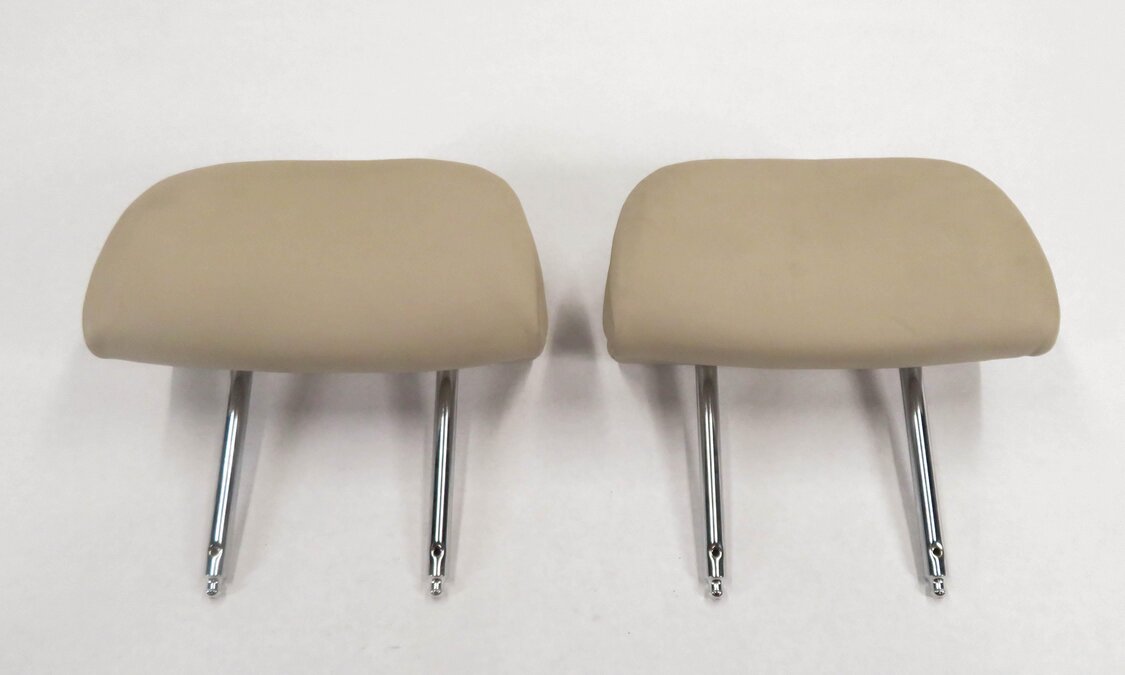 Thumbnail 2: 2009 BMW 750i (F01) REAR ACTIVE HEADREST HEAD REST SET-2 (OYSTER NAPPA LEATHER)
