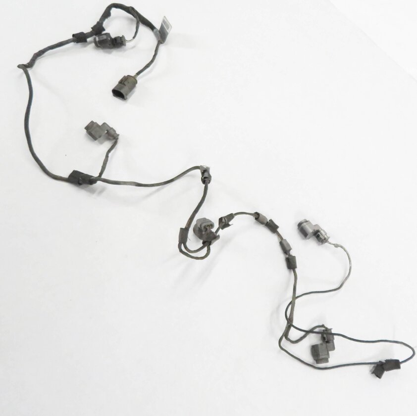 2009 BMW 750i (F01) FRONT PDC PARK DISTANCE SENSOR SET-4 w/ HARNESS (SILVER A72)