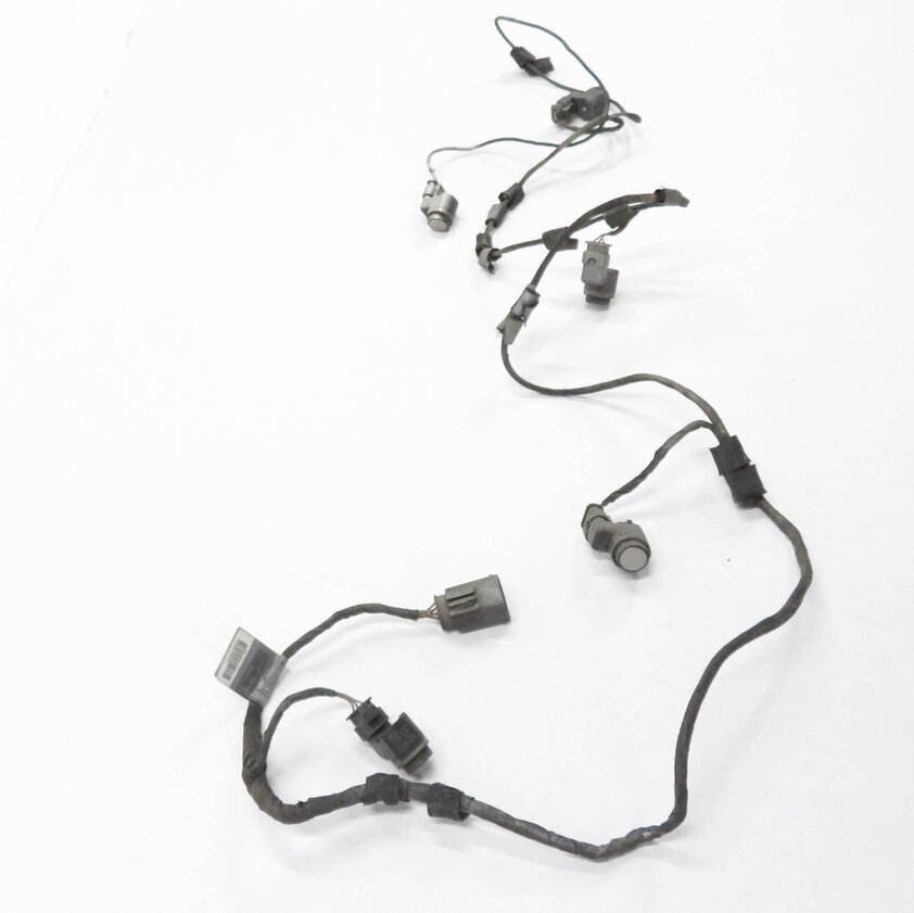 Thumbnail 4: 2009 BMW 750i (F01) FRONT PDC PARK DISTANCE SENSOR SET-4 w/ HARNESS (SILVER A72)