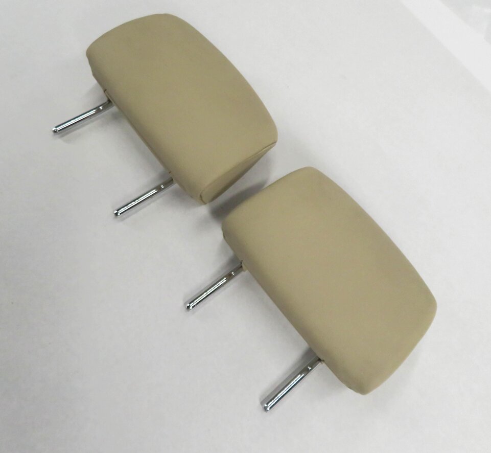 2007 BMW 328i (E93) CONVERTIBLE - REAR HEADREST SET-2 (BEIGE CREAM LEATHER)