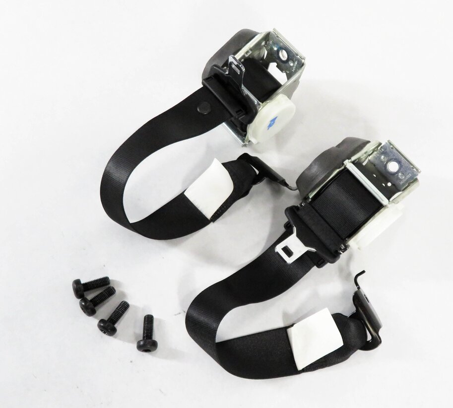 2013 BMW X3 (F25) REAR 2nd SECOND ROW SEATBELT BUCKLE RETRACTOR SET-2 (BLACK)